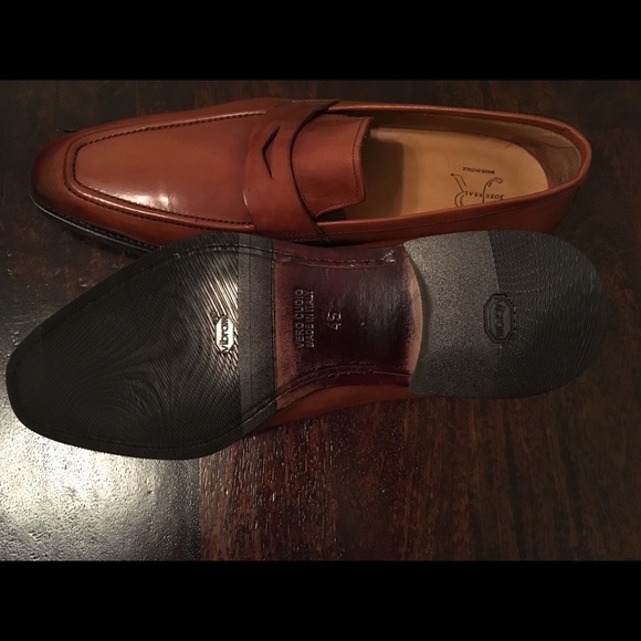 🔆 ITALIAN HANDCRAFTED LEATHER LOAFER COGNAC - Picture 3 of 7